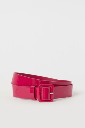 Patent Belt - Red - Ladies | H&M US