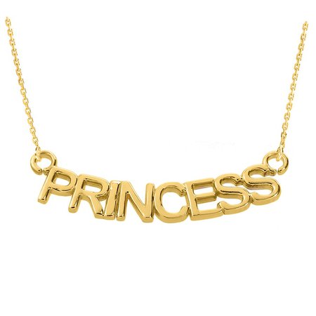 14K Rose Gold "PRINCESS" Pendant Necklace