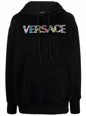 Sudadera con capucha y letras del logo Versace por 850€ - Compra online SS22 - Devolución gratuita y pago seguro
