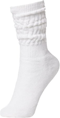 Amazon.com: BRUBAKER Womens or Mens Fitness Workout Slouch Socks Gym White EU 39-42 / US 7.5-10: Clothing