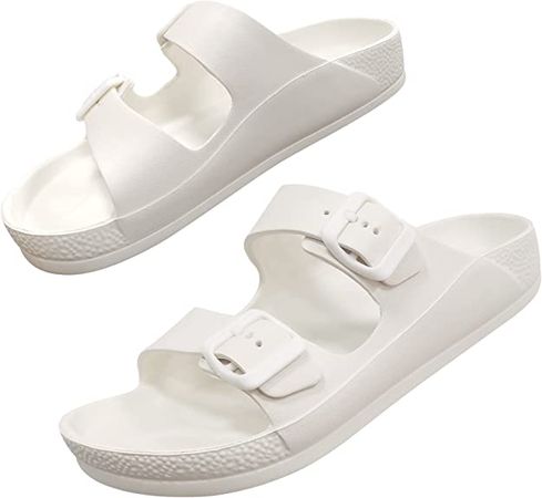 Amazon.com: Womens Slide Sandals Lightweight EVA Slip On Beach Shower Water Sandals Women : Everything Else