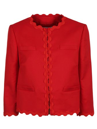 Red Valentino Scalloped Detail Jacket