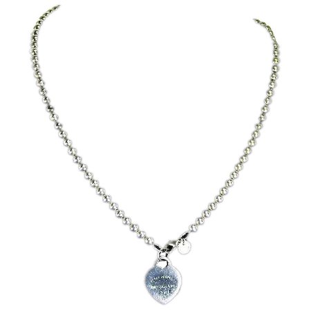 heart ball chain necklace