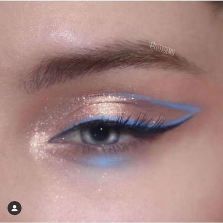 Light Blue Eyeliner w/ Glitter