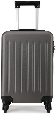 Kono 19 inch Carry On Luggage Lightweight Hard Shell ABS 4 Wheel Spinner Suitcase (Grey): Amazon.co.uk: Luggage