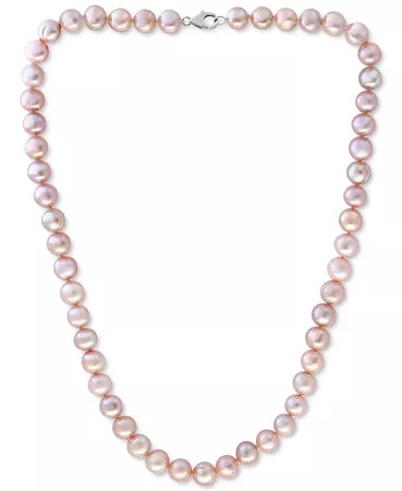 EFFY Collection EFFY® Pink Cultured Freshwater Pearl (7 mm) 18" Statement Necklace