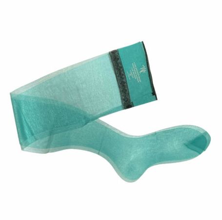 Rudi Gernreich Design Stockings Sheer Turquoise McCallum Boutique Nylon Hose Vtg | eBay