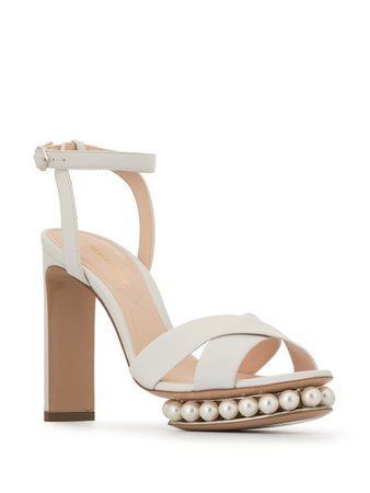 Nicholas Kirkwood white pearl sandals $895 - Buy Online - Mobile Friendly, Fast Delivery, Price