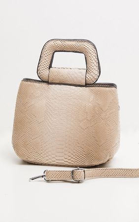 Beige Snake Mini Bag | Accessories | PrettyLittleThing USA