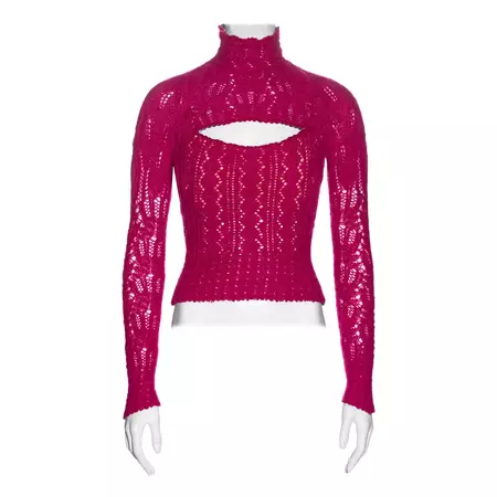 Vivienne Westwood pink knitted Angora wool corset sweater, fw 1993 For Sale at 1stDibs
