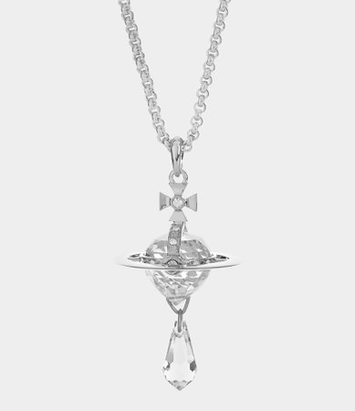 Crystal Orb Small Pendant Crystal | Women's Necklaces | Vivienne Westwood