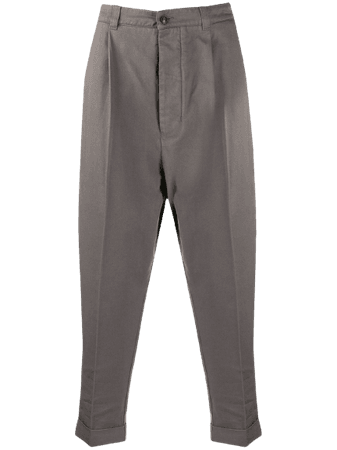 AMI Paris, oversized drop-crotch trousers
