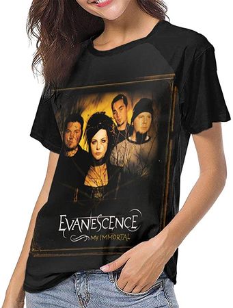 RyanCSchmitt Evanescence Baseball Womens T-Shirt Unisex Funny Short Sleeve Shirt Black XL at Amazon Women’s Clothing store