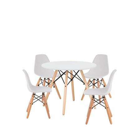 Isabelle & Max Lesko Kids 5 Piece Writing Table and Chair Set | Wayfair