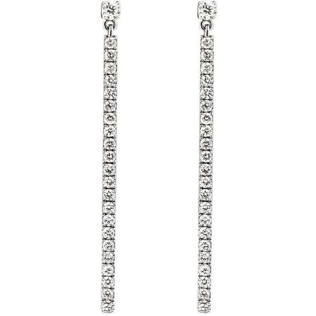 Messika Gatsby Barrette Linear Diamond Pendant Earrings