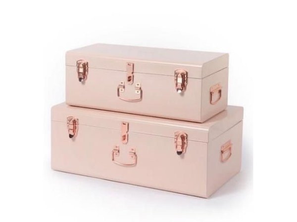 pink suitecases furniture