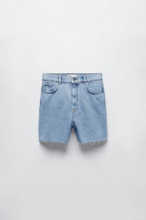 Zara 90s denim bermuda shorts
