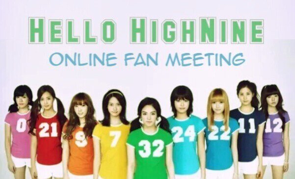 HighNine (하이 나인) 'Hello HighNine' Online Fan Meeting Logo