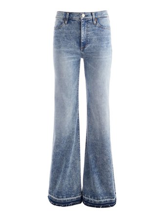 Beautiful High Rise Flare Jean In Rocky Blues | Alice And Olivia