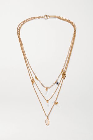 Gold Gold-tone and bone necklace | Isabel Marant | NET-A-PORTER
