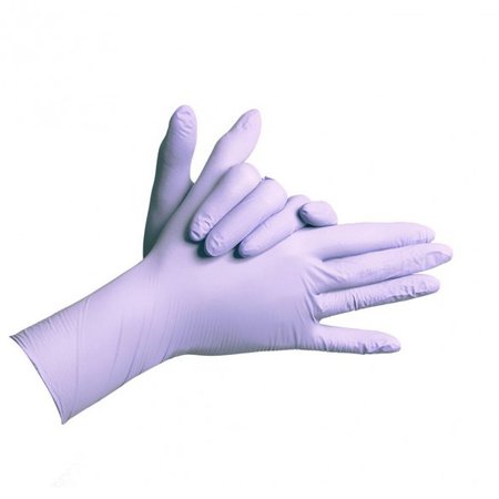 Medibase Purple Nitrile Powder Free Gloves - L (100)