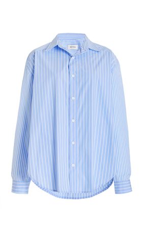 Oversized Striped Cotton Shirt By Matteau | Moda Operandi