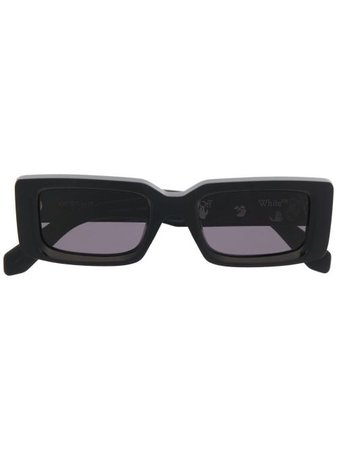 Shop black Off-White Arthur rectangular-frame sunglasses with Express Delivery - Farfetch