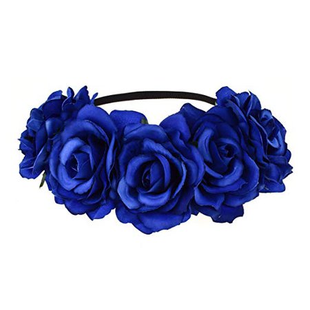 blue flower headband - Google Search