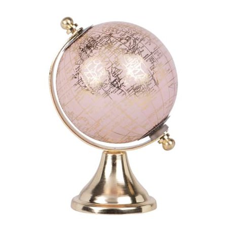 Globus aus Metall, goldfarben und rosa Nami | Maisons du Monde