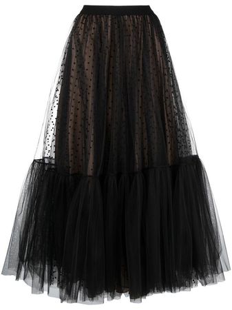 black midi skirt