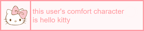 this user's comfort character is hello kitty || sweetpeauserboxes.tumblr.com