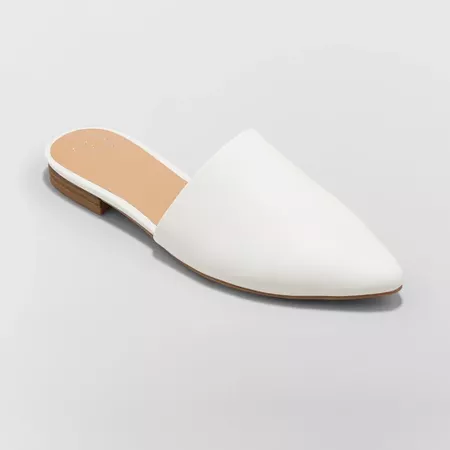 Women's Junebug Backless Mules - A New Day White : Target
