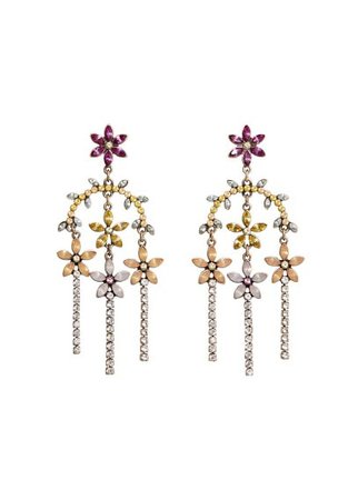 MANGO Transparent bead earrings
