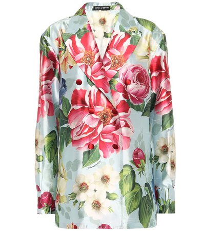 Floral Silk Blazer - Dolce & Gabbana | Mytheresa