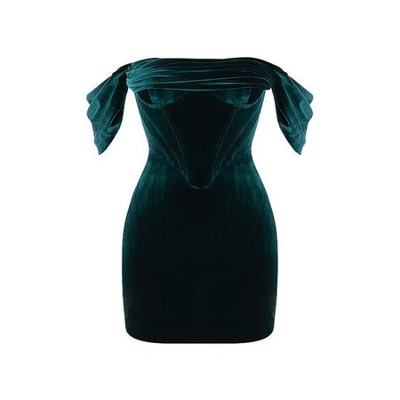 Green velvet bodycon dress – MUSSECCO