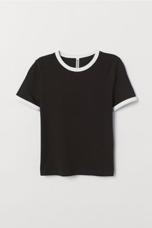 T-shirt - Black - | H&M GB