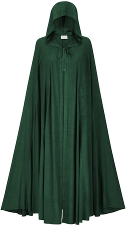 green medieval cloak