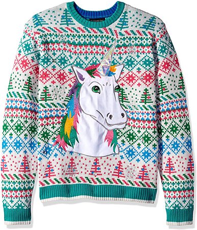 Blizzard Bay Men's Ugly Christmas Sweater Unicorn at Amazon Men’s Clothing store