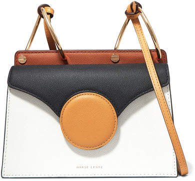 Phoebe Mini Textured-leather Shoulder Bag - White