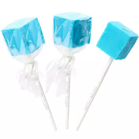 Espeez Cube Pops - Cotton Candy: 100-Piece Tub | Candy Warehouse