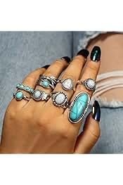 Amazon.com : turquoise ring set gold