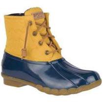 woman rain blue and yellow boots - Google Search