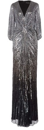 Jacinta Sequined Tulle Gown