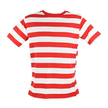 Red and White Striped T Shirt