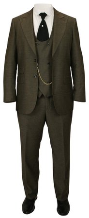 1920s mens olive coloured suit