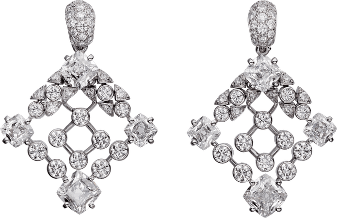 CRH8000202 - High Jewellery earrings - White gold, diamonds - Cartier