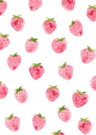 Watercolor Strawberries Background