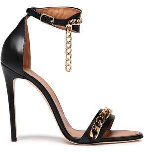 Daisy Chain-trimmed Leather Sandals