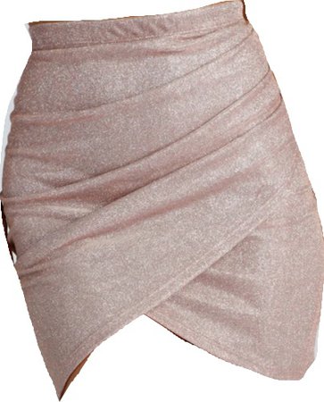 Windsor Store — Champagne Sparkles Wrap Mini Skirt
