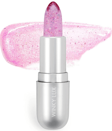 Winky Lux | Confetti Glimmer Balm | Must Haves From TikTok | Color Changing Lipstick | pH Lip Balm | Tinted Lip Balm | Glitter Lipstick | With Vitamin E | Ocean Safe Glitter | 0.13 Oz, Lavender